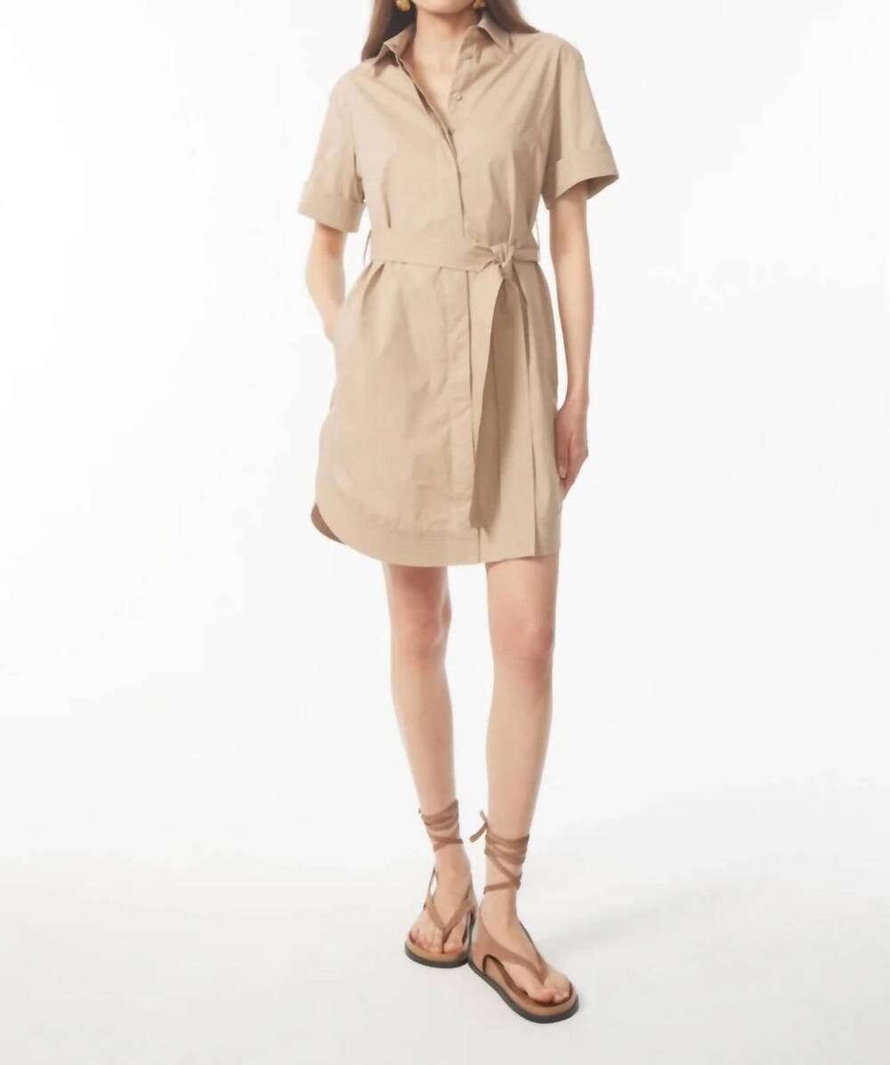 NEW GILNER FARRAR marlee mini dress in khaki